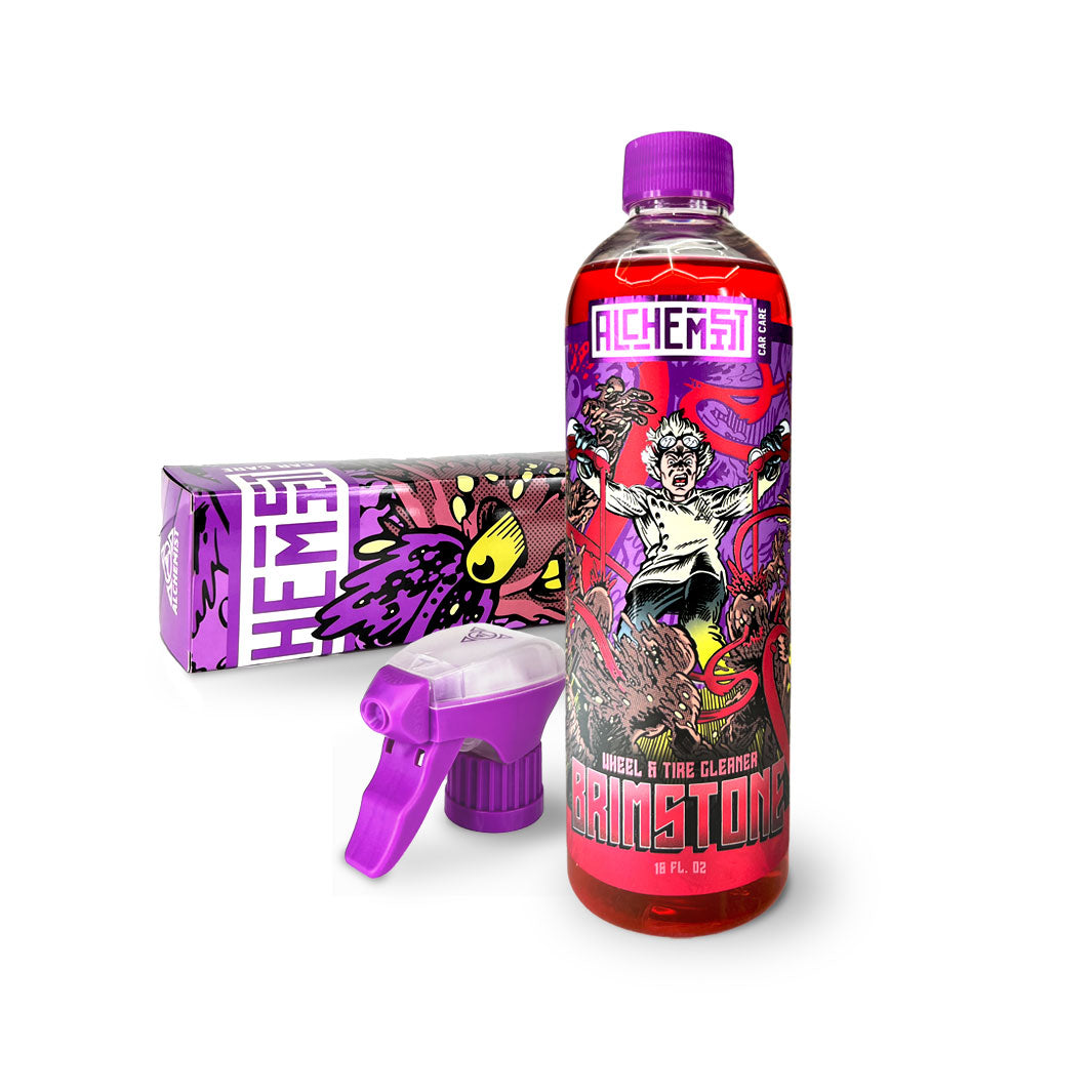 Wheel and tire cleaner for detailing