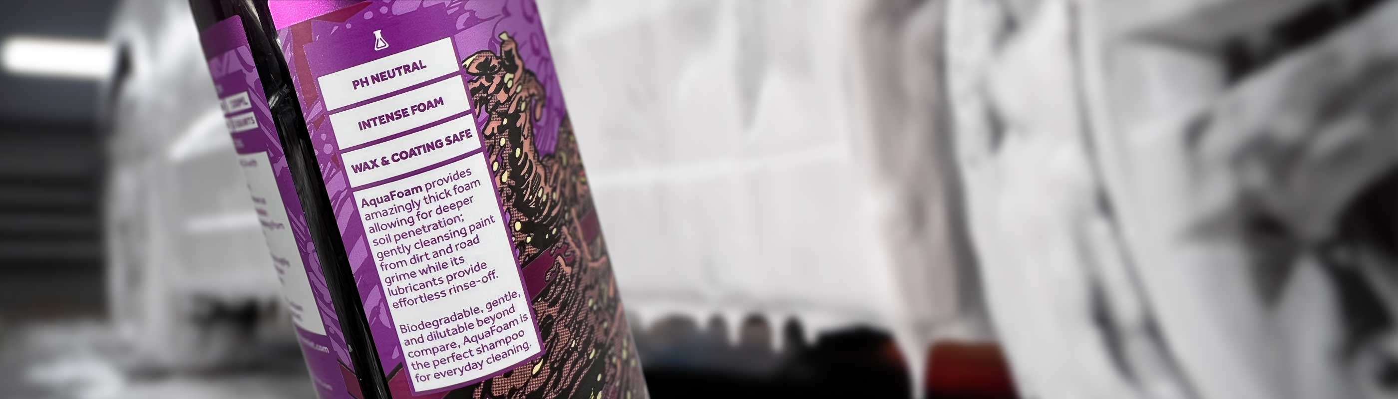 Aquafoam car soap description