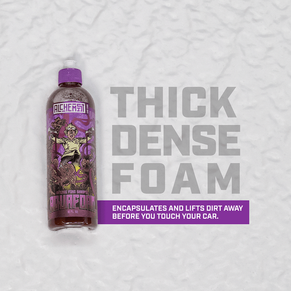 Aquafoam thick dense foam car soap