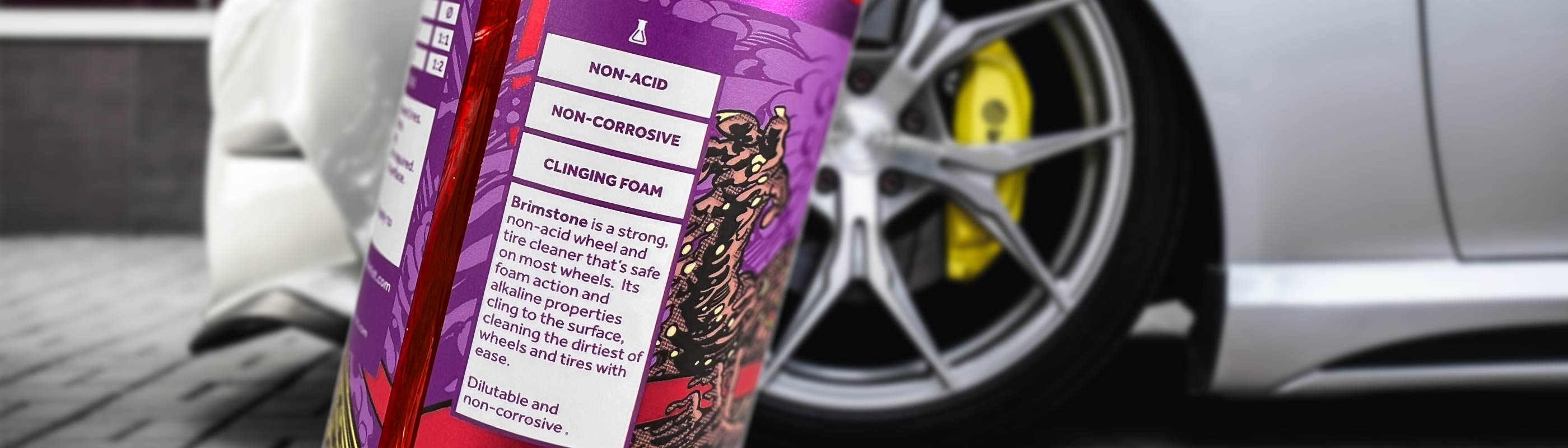 Wheel and tire cleaner for cars and trucks