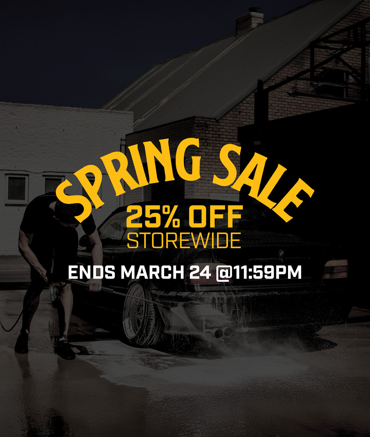 Spring detailing sale 2026 hero mobile